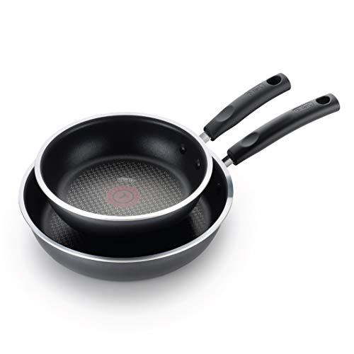 T-fal Signature Nonstick Fry Pan Set 8, 10.5 Inch Cookware, Pots and Pans, Dishwasher Safe Black