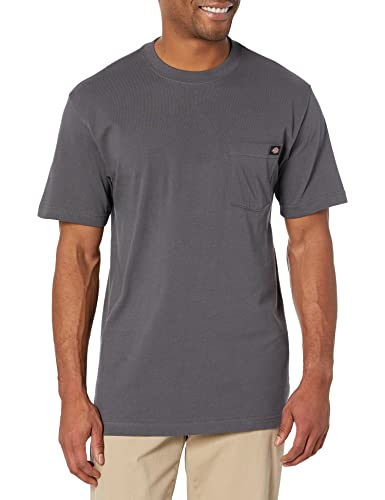 Dickies mens Short-sleeve Pocket T-shirt fashion t shirts, Charcoal, XX-Large Tall US