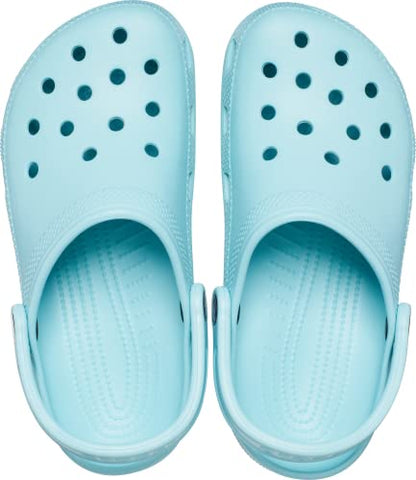 Crocs Unisex-Adult Classic Clogs (Best Sellers), Pure Water, 7 Men/9 Women