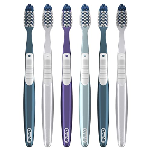 Oral-B CrossAction All In One Soft Toothbrushes, Deep Plaque Removal, 6 Count