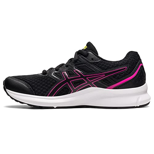 ASICS Women's Jolt 3 Running Shoes, 9, Black/HOT Pink