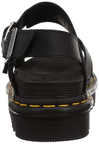 Dr. Martens Women's Ankle Strap Sandal, Black Hydro, 7