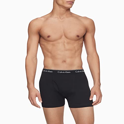 Calvin Klein Men's Cotton Classics 3-Pack Boxer Brief, 3 Black, M