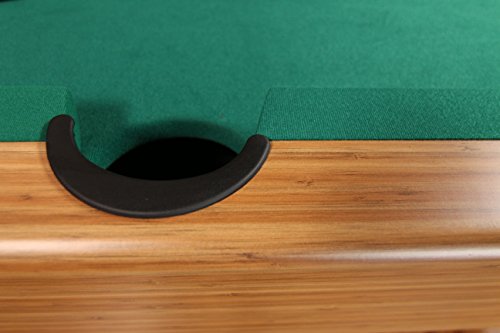 Mizerak Dynasty Space Saver 6.5' Billiard Table with Leg Levelers, Automatic Ball Return, and Classic Green Nylon Cloth