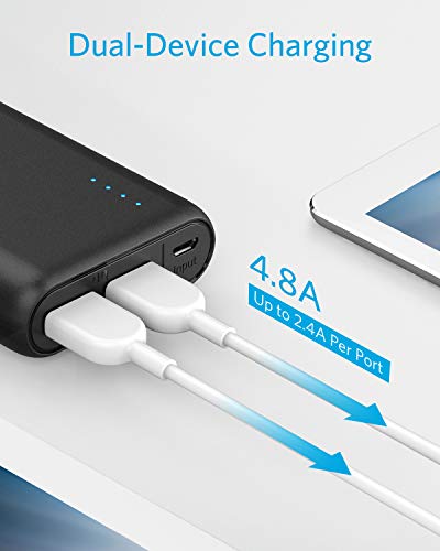 Anker 20.1K Portable Charger, Ultra High Capacity Power Bank with 4.8A Output and PowerIQ Technology, External Battery Pack for iPhone 15/15 Plus/15 Pro/15 Pro Max, iPad, Samsung Galaxy, and More