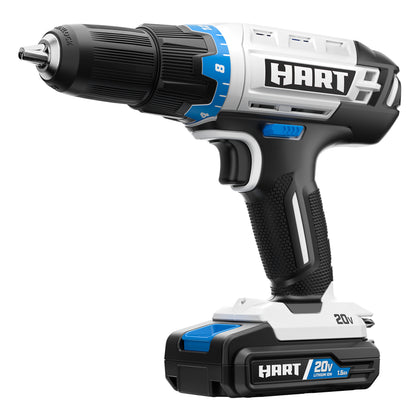 HART 20-Volt 4-Tool Battery-Powered Combo Kit, (2) 1.5Ah Lithium-Ion Batteries