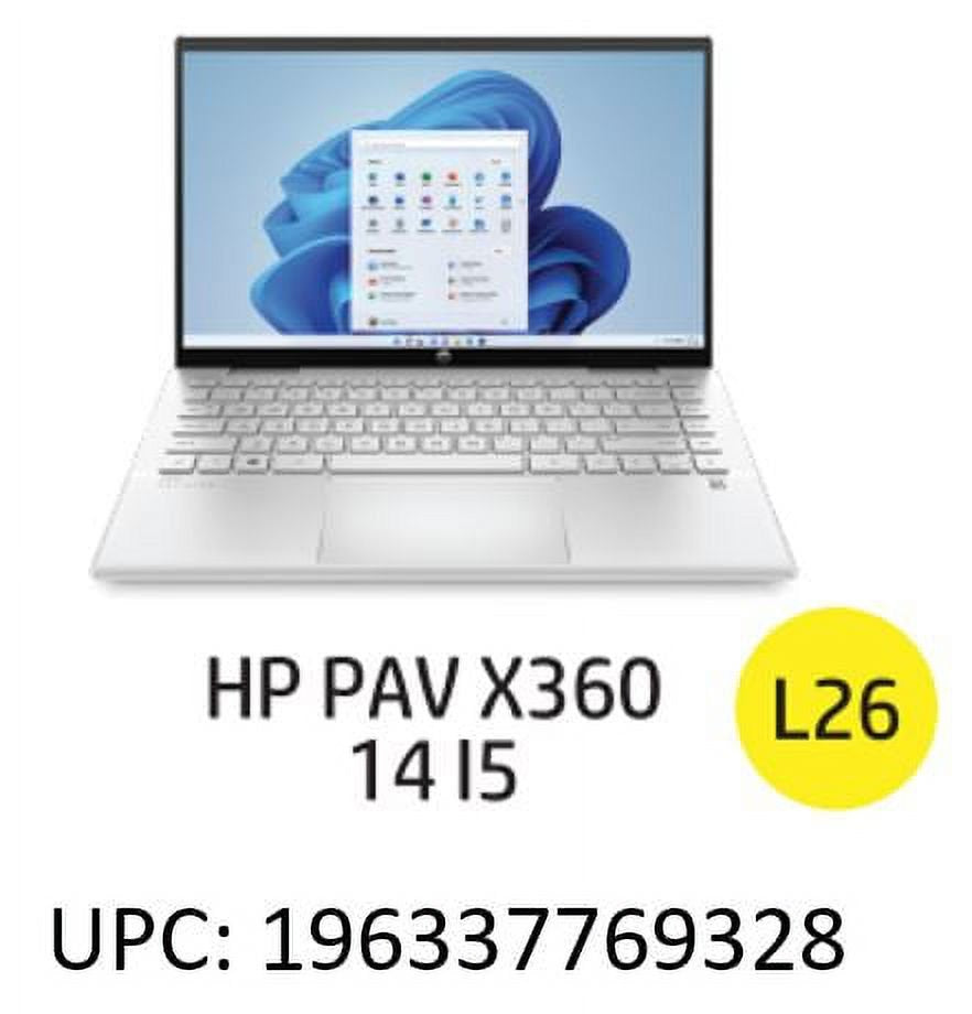 HP 14" FHD Pavilion x360 Laptop, Intel Core i5-1235U, 8GB, 256GB, Silver, Windows 11, 14-dy2050wm