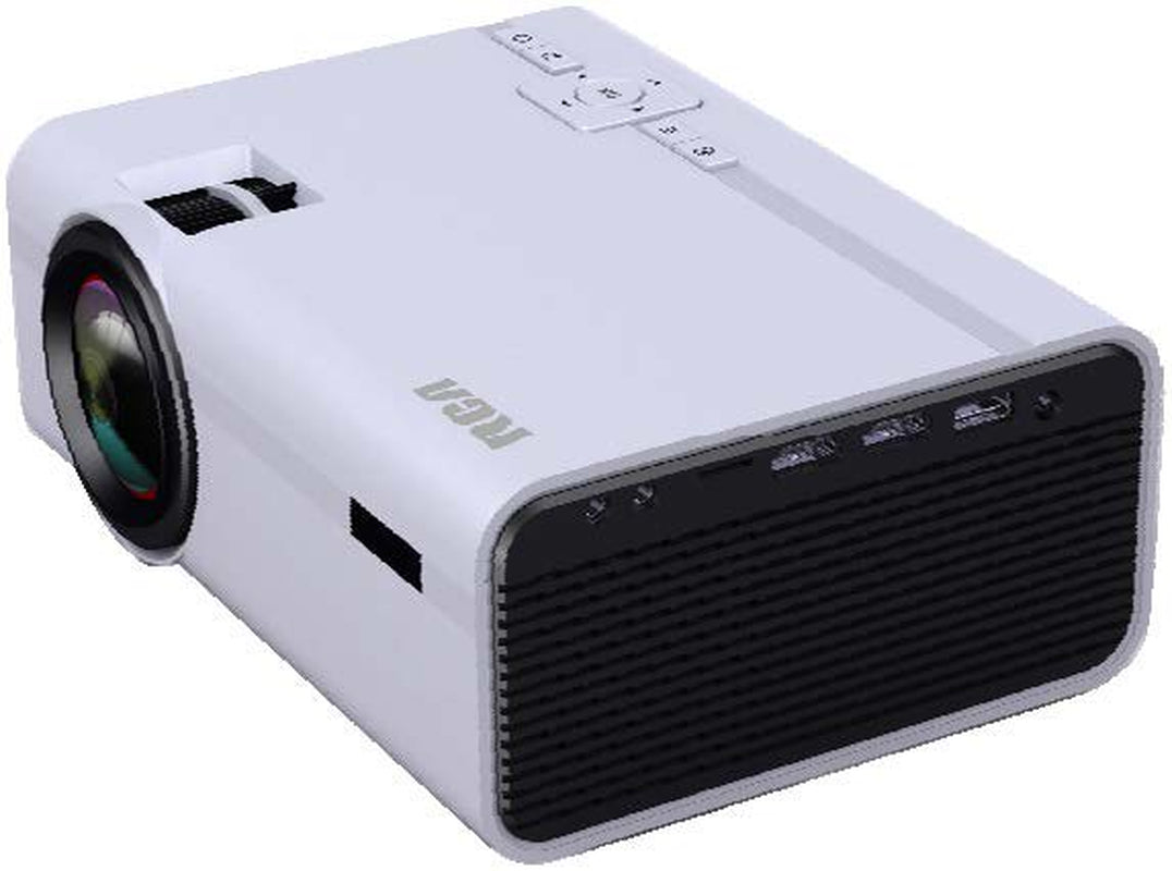 RCA 480P LCD Home Theater Projector - Up to 130" RPJ136, 1.5 LB, White