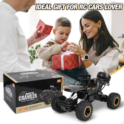 Wisairt Large RC Cars, 1:12 4WD Large Remote Control Monster Truck 2.4 GHz Alloy RC Cars for Kids Adults Age 6 + Birthday Gifts (Black)