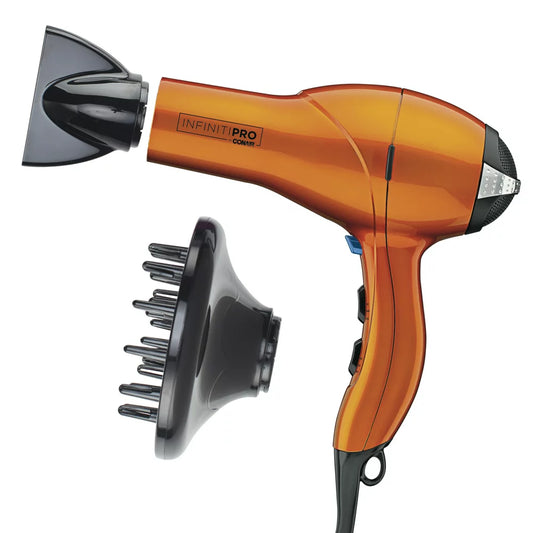 InfinitiPRO by Conair Ionic Ceramic Hair Dryers, Orange with Concentrator and Diffuser