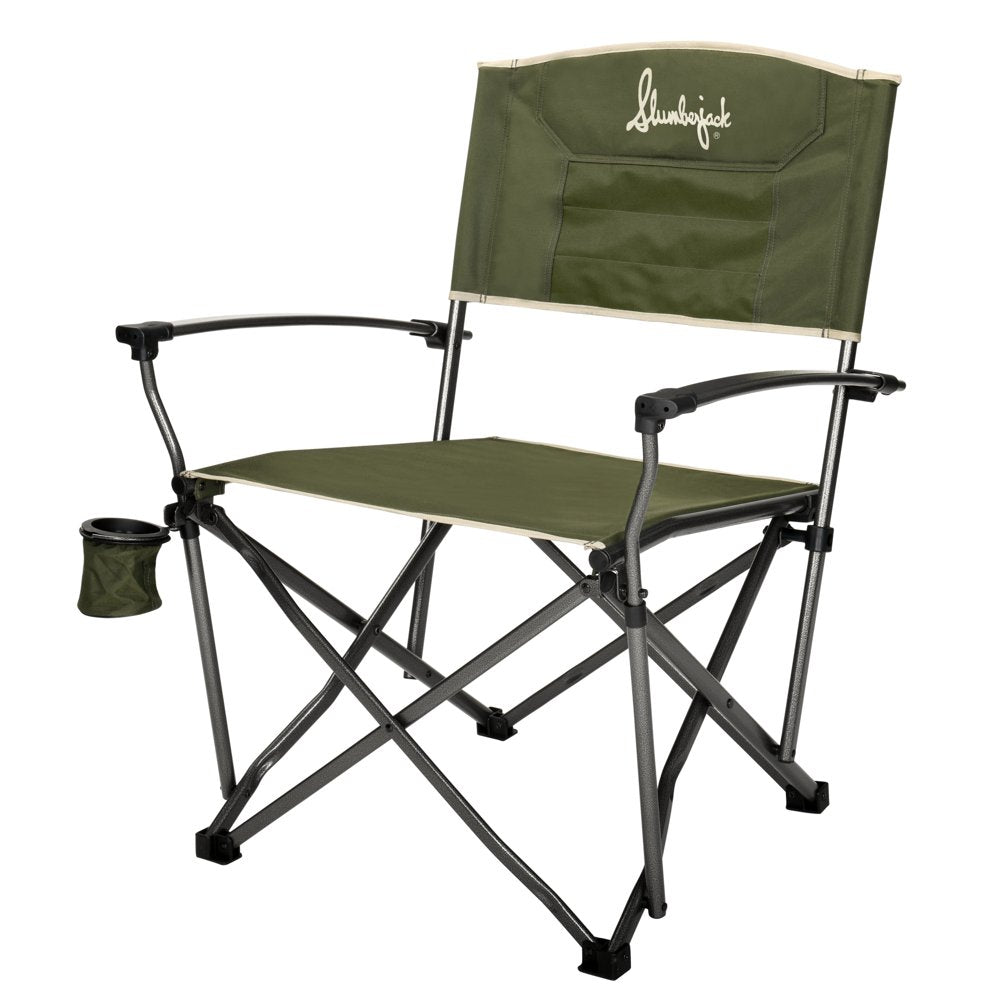 Slumberjack Lone Mesa Quad Folding Adult Director’s Chair, Green