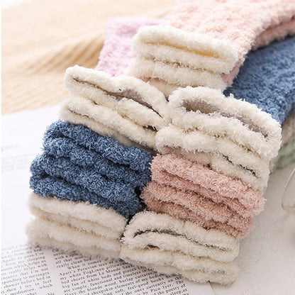 7 Pairs Fuzzy Socks for Women, Fluffy Socks Women, Cozy Socks for Women Slipper Socks