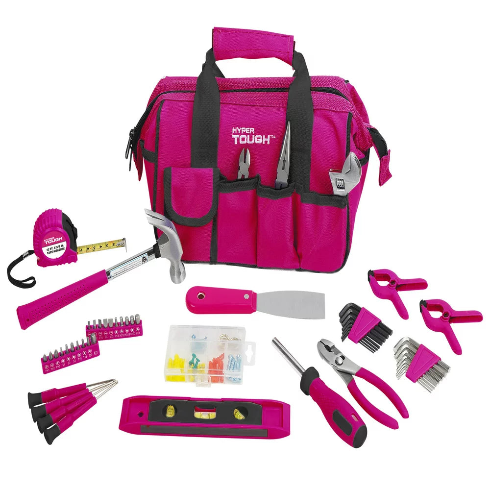  89-Piece Pink Household Tool Set