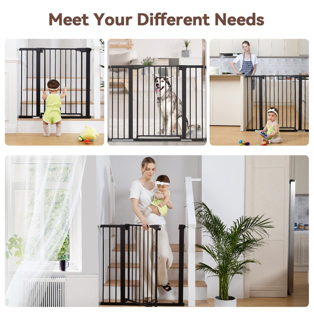 36'' Extra Tall Baby Gate, 29.5-48.4'' Wide Toddler Gates for Doorway Stairs