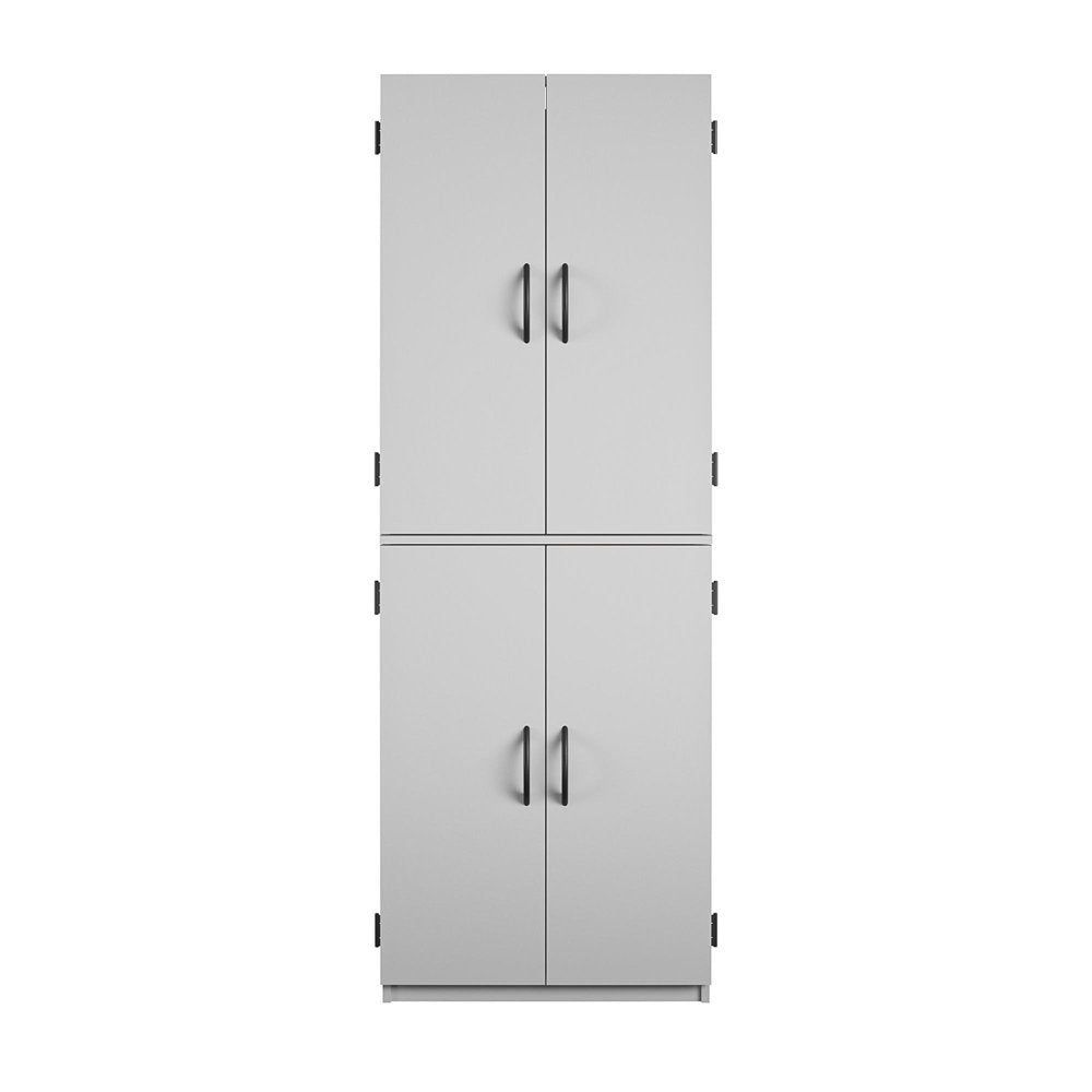 Mainstays 4-Door 5' Storage Cabinet, Dove Gray