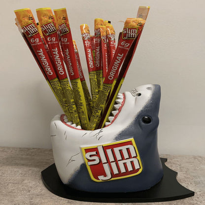 Slim Jim Limited Edition Shark Head Counter Display Smoked Stick 24ct