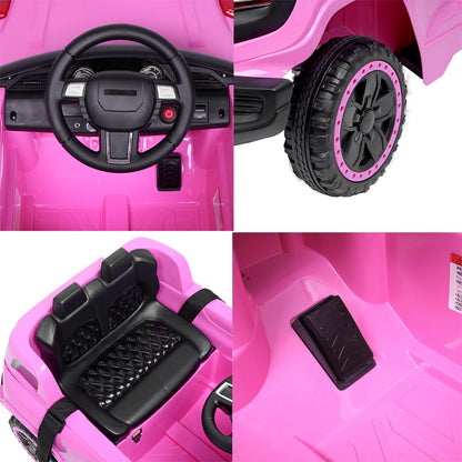 Zimtown Electric Car with 35W*1 6V7AH*1 Battery Children Car Pre-Programmed Music and Ride on Car Remote control Pink