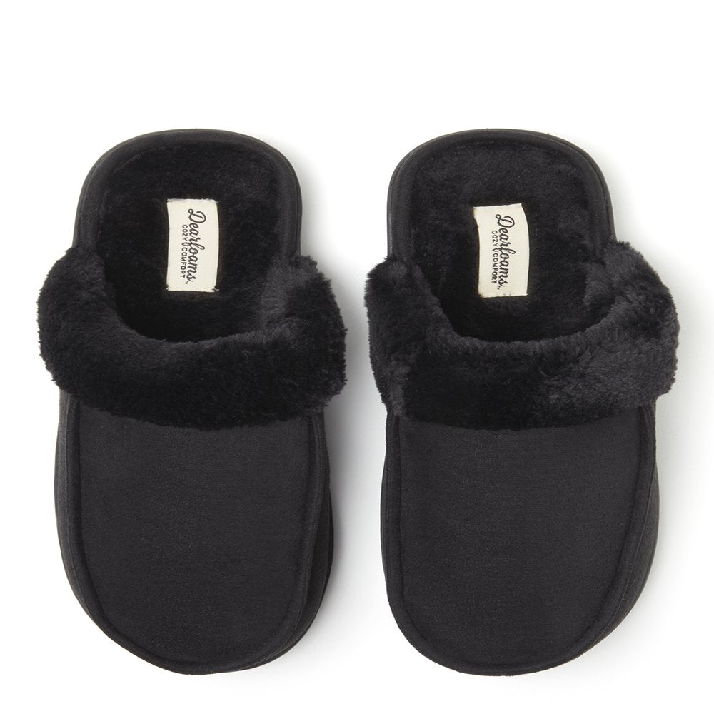 Dearfoams Cozy Comfort Women's Microsuede Moc Toe Scuff Slippers