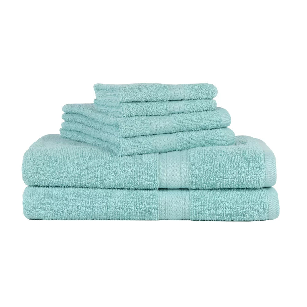  Solid 6-Piece Bath Towel Set, School Grey