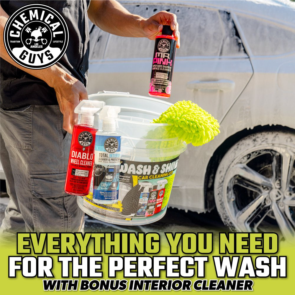 Chemical Guys Professional Wash & Shine Car Cleaning Kit (7 Essential Products)