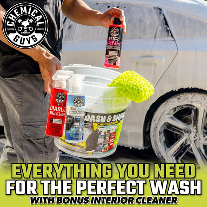 Chemical Guys Professional Wash & Shine Car Cleaning Kit (7 Essential Products)