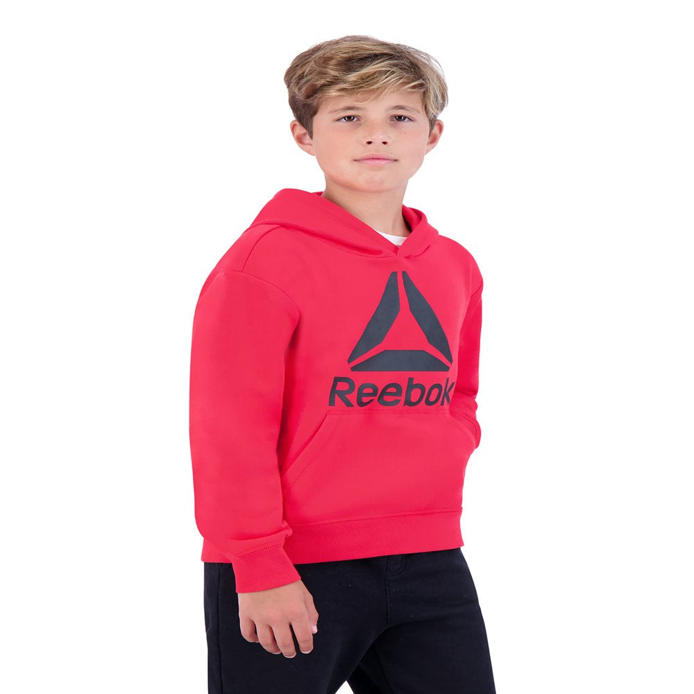 Reebok Unisex Kids’ Delta Fleece Hoodie, Sizes 4-18