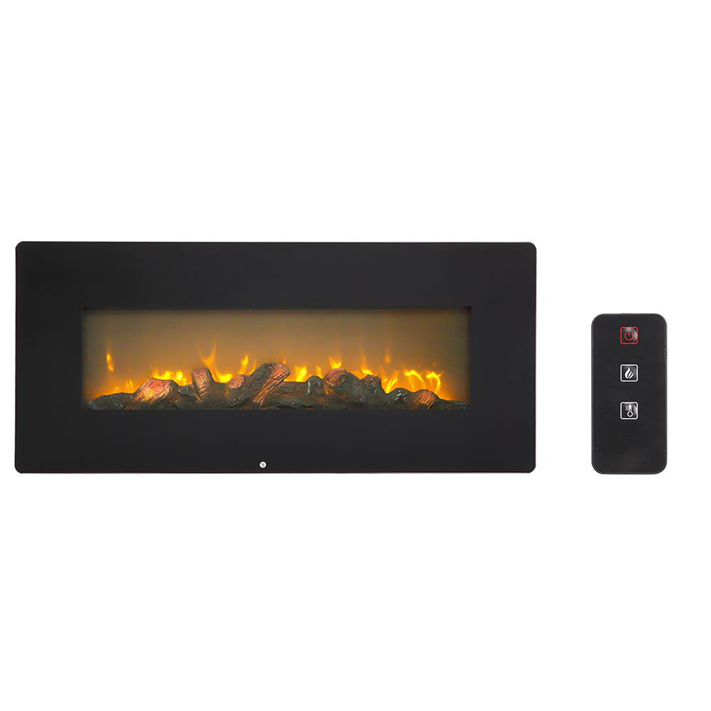 Ktaxon 42" Electric Wall Mounted Fireplace w/Remote Controller, 3 Flame Levels