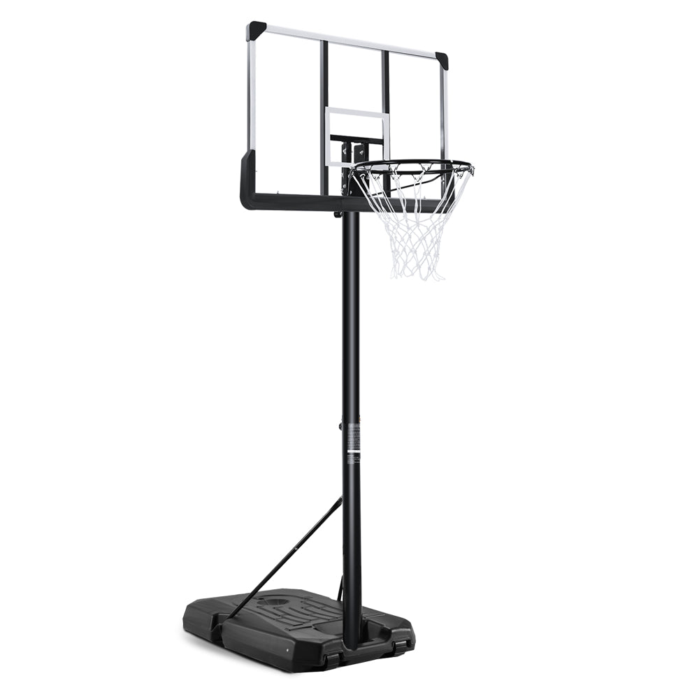 Portable Basketball Hoop Goal Basketball Hoop System Height Adjustable 7 ft. 6 in. - 10 ft. with 44 inch Indoor Outdoor PVC Backboard Material