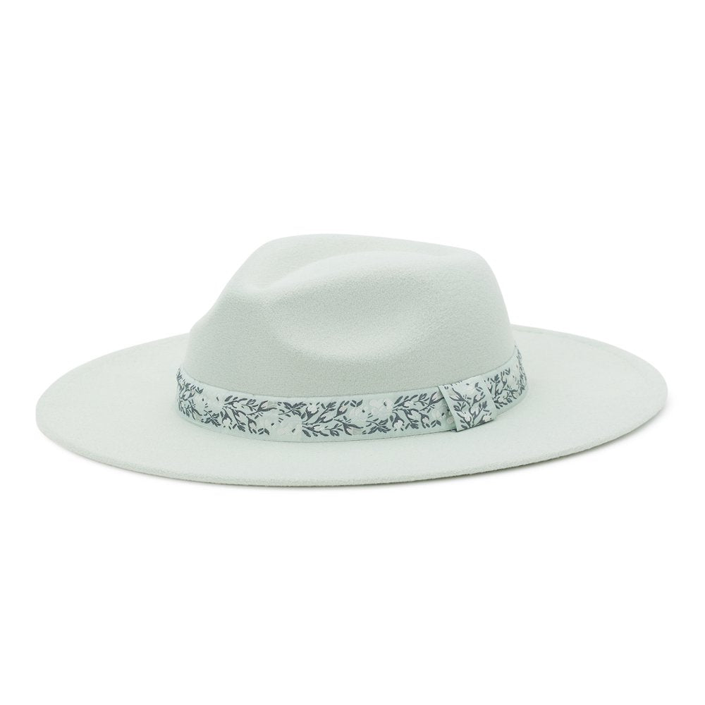 Time and Tru Women’s Felt Fedora with Pendleton Trim