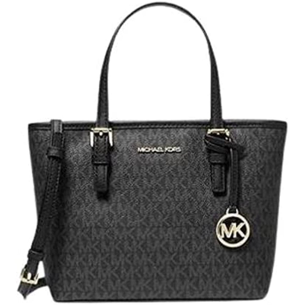 Michael Kors 35T9Gtvt0B Jet Set Travel Extra-Small Logo Top-Zip Tote Bag in Pwd Blsh Mlt