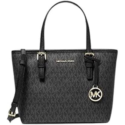 Michael Kors 35T9Gtvt0B Jet Set Travel Extra-Small Logo Top-Zip Tote Bag in Pwd Blsh Mlt