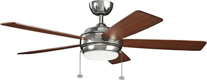 Kichler Starkk 52" Satin Black Integrated LED Ceiling Fan with Reversible Blades