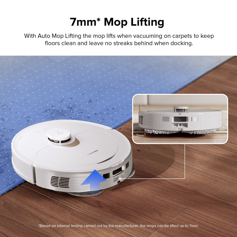 Roborock® Q Revo Robot Vacuum and Mop with Self-Emptying, Self-Drying, 5,500Pa Suction, Obstacle Avoidance(White)