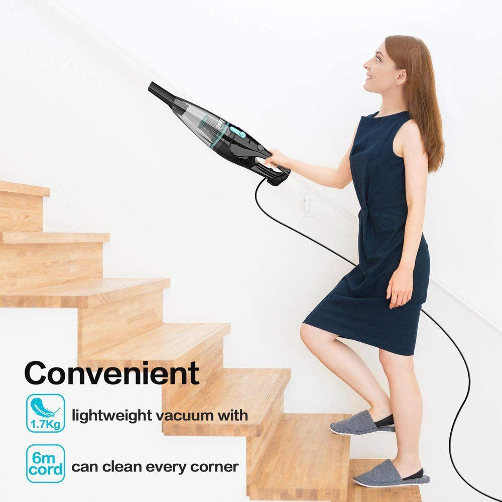 INSE R3S Corded Stick Vacuum Cleaner with Cable 2 in 1 Bagless Lightweight Stick Vacuum Cleaner & Hand Vacuum Cleaner for Pet Hair Hard Floor Home