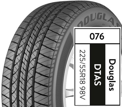 Douglas Touring A/S 225/55R18 98V All-Season Tire