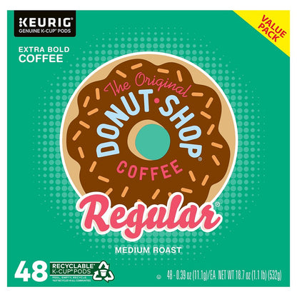 (2 pack) The Original Donut Shop Regular Keurig Single-Serve K-Cup Pods, Medium Roast Coffee, 48 Count