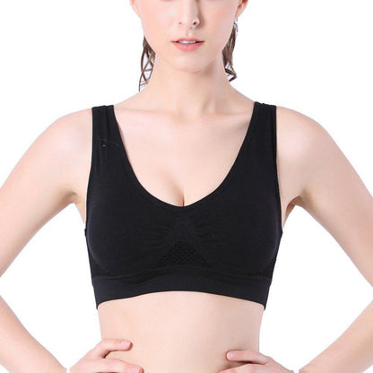 3Pcs Women plus Size Sport Bras Seamless Breathable Underwear Wireless Racerback Bralettes Vest Sport Underwear Top M-6XL