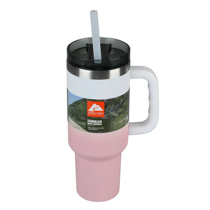 Ozark Trail 40 oz Vacuum Insulated Stainless Steel Tumbler Rose Gold