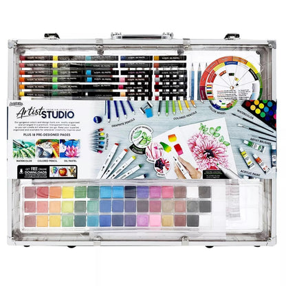 Portable Premium Art Supply Kit, 200 Pieces