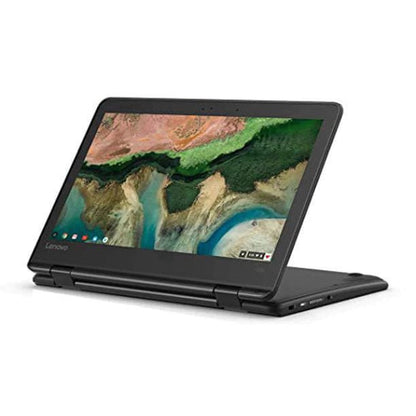 Pre-Owned Lenovo 11.6" 300e Chromebook Touchscreen LCD 2 in 1 Chromebook - MediaTek M8173C Quad-core 2.1GHz 4GB LPDDR3 32GB Flash Memory Chrome OS Model 81H00000US (Good)