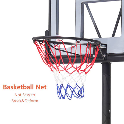 44 Inch Outdoor Basketball Hoop Stand for Adults, SEGMART 4.9FT-10FT Height Adjustable Portable