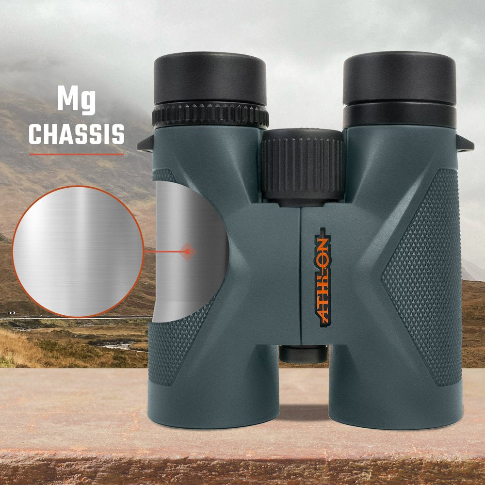 Athlon Optics Midas 10x42 Binoculars, Grey, Waterproof