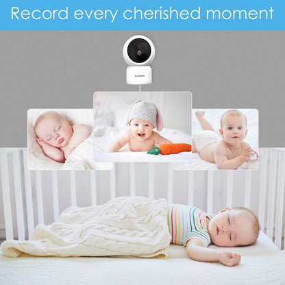 Video Baby Monitor with Camera and Audio, 1080P Wifi Security Indoor Camera with Night Vision