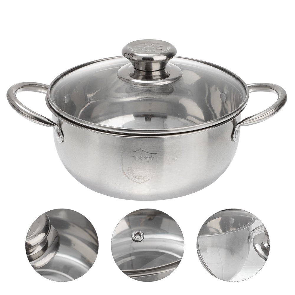 1Pc Milk Pan Stainless Steel Steamer Stainless Steel Soup Pot Stockpot