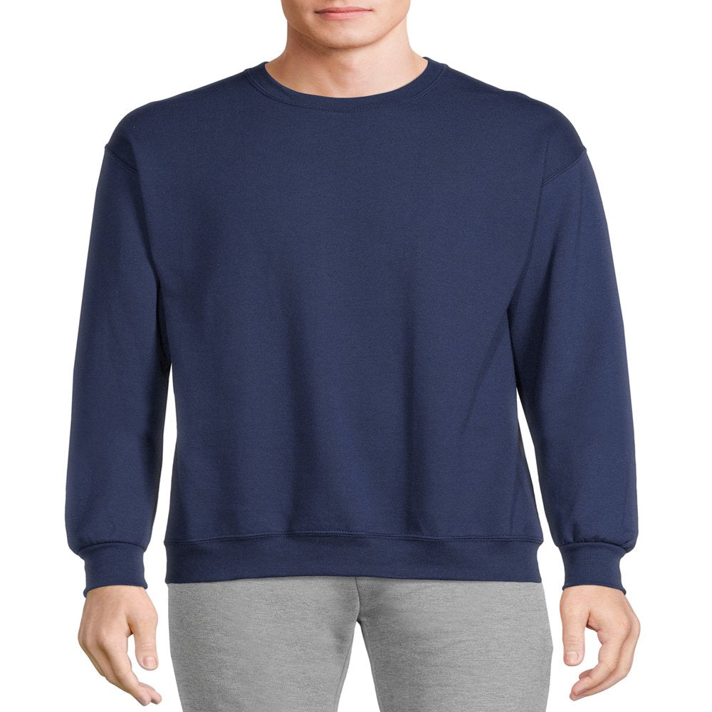 Athletic Works Men's Fleece Crewneck Sweatshirt, Sizes S-4XL