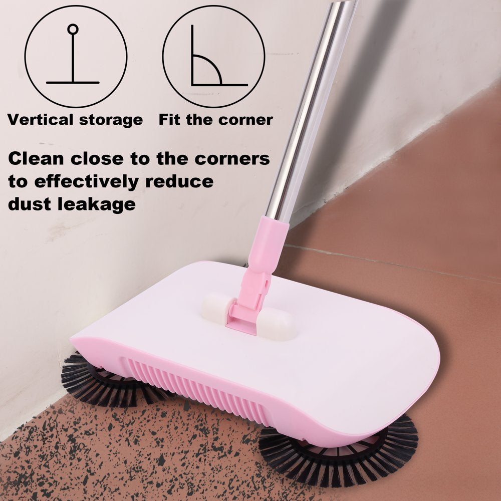 Multifunctional Home Hand Push Sweeper, Wet Drag Two in One Home Sweeping Machine, Home Mopping Machine for Hardfloor, Tile