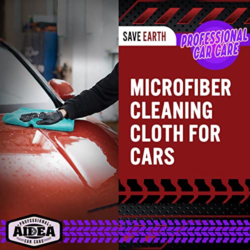 AIDEA Microfiber Cleaning Cloths-50 Pack, Premium All-Purpose Car Cloth, Lint Free, Scratch-Free, Absorbent Cleaning Towel for Cars, SUVs, House, Kitchen, Window, Gifts(12in.x12in.)