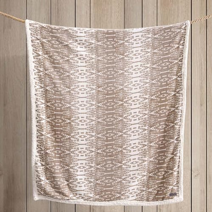 Eddie Bauer Ultra-Plush Collection Throw Blanket-Reversible Sherpa Fleece Cover, Soft & Cozy, Perfect for Bed or Couch, San Juan Oyster
