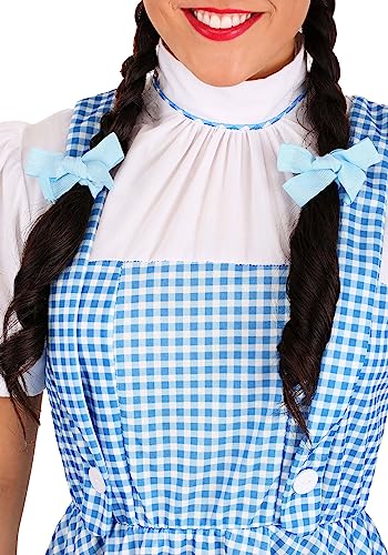 Rubie's womens Wizard of Oz Dorothy Dress and Hair Bows Adult Sized Costumes, Blue/White, Standard US