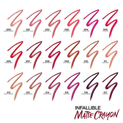 L'Oreal Paris Infallible Matte Lip Crayon, No Blossom Fig Deal (Packaging May Vary)